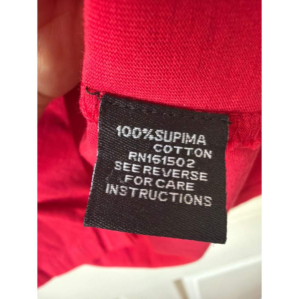 J. Peterman Top Women Large Red 100% Supima Cotton Boat Neck 3/4 Sleeve Classic - Picture 4 of 6